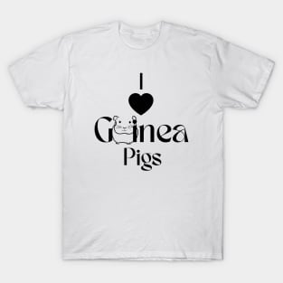 I Love Guinea Pigs T-Shirt